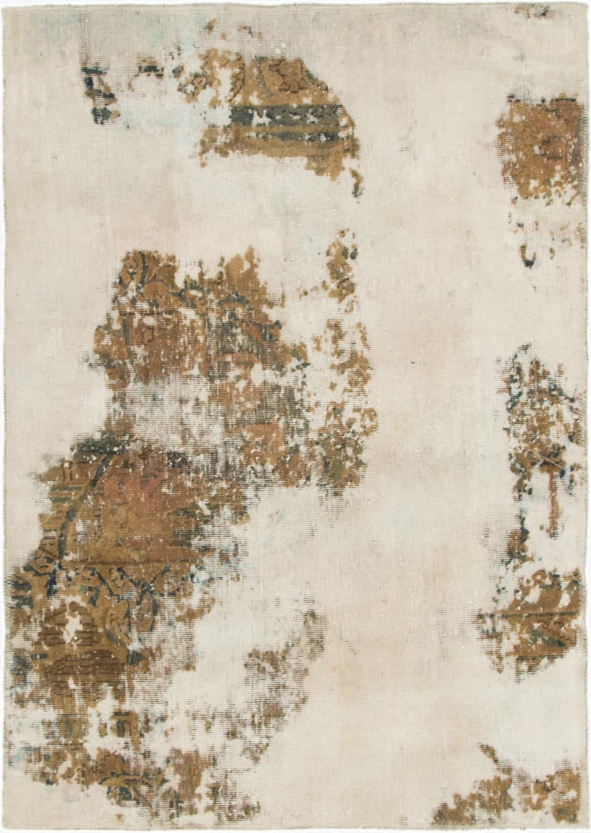  3' x 4' 4  Hand Knotted Ultra Vintage Persian Wool Rug