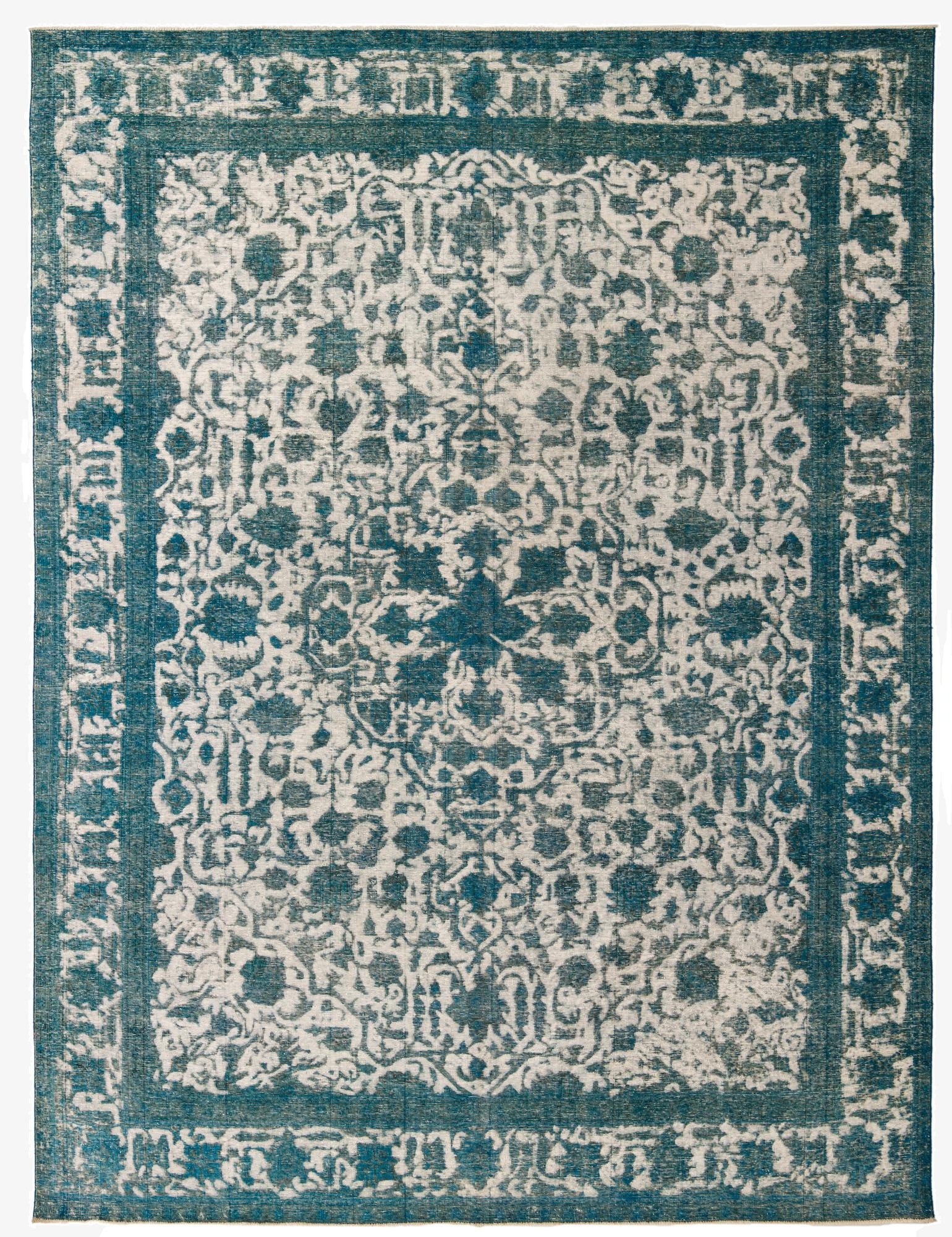  9' 4 x 12' 4  Hand Knotted Ultra Vintage Persian Wool Rug