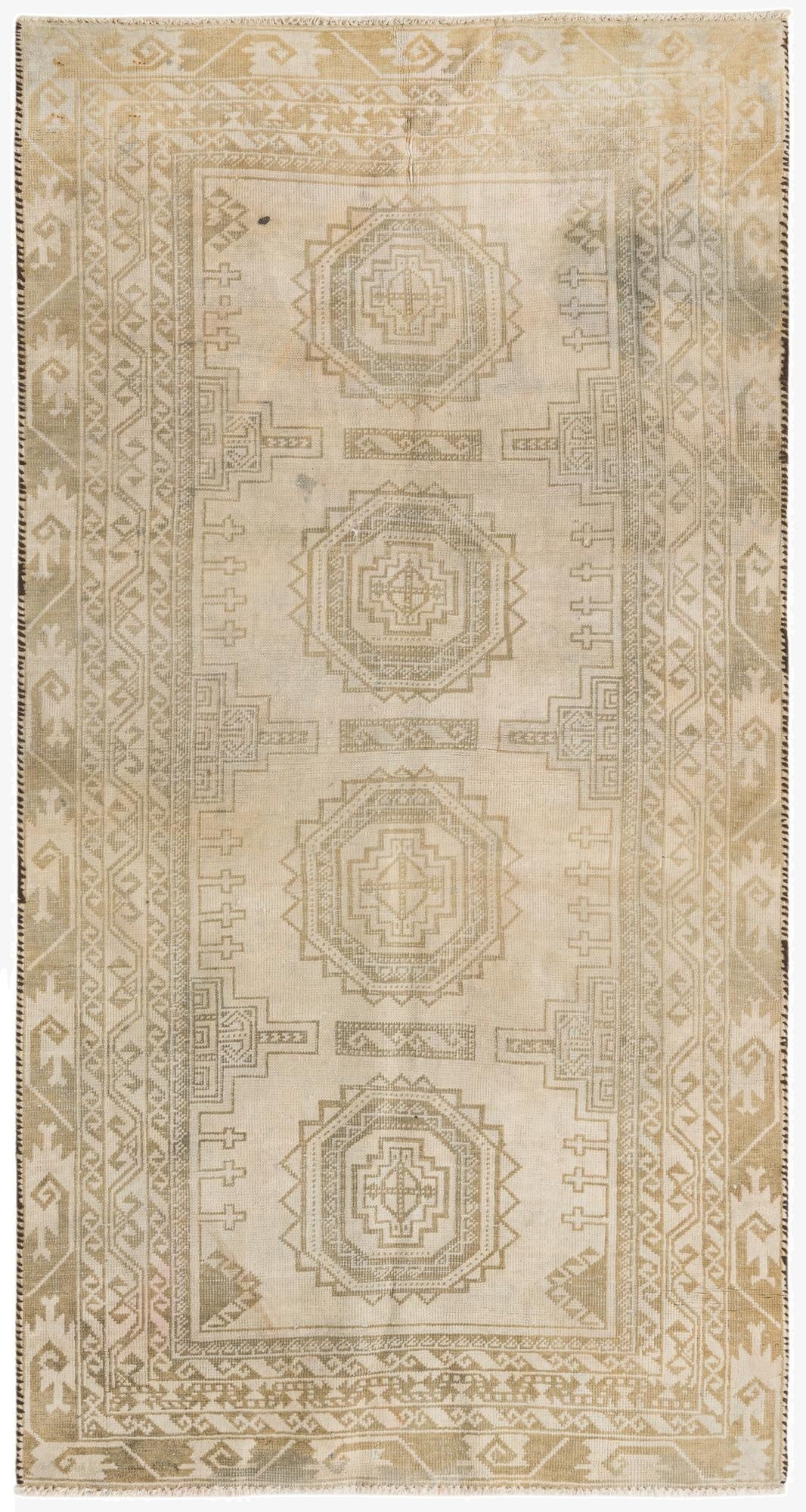  3' x 5' 9  Hand Knotted Ultra Vintage Persian Wool Rug