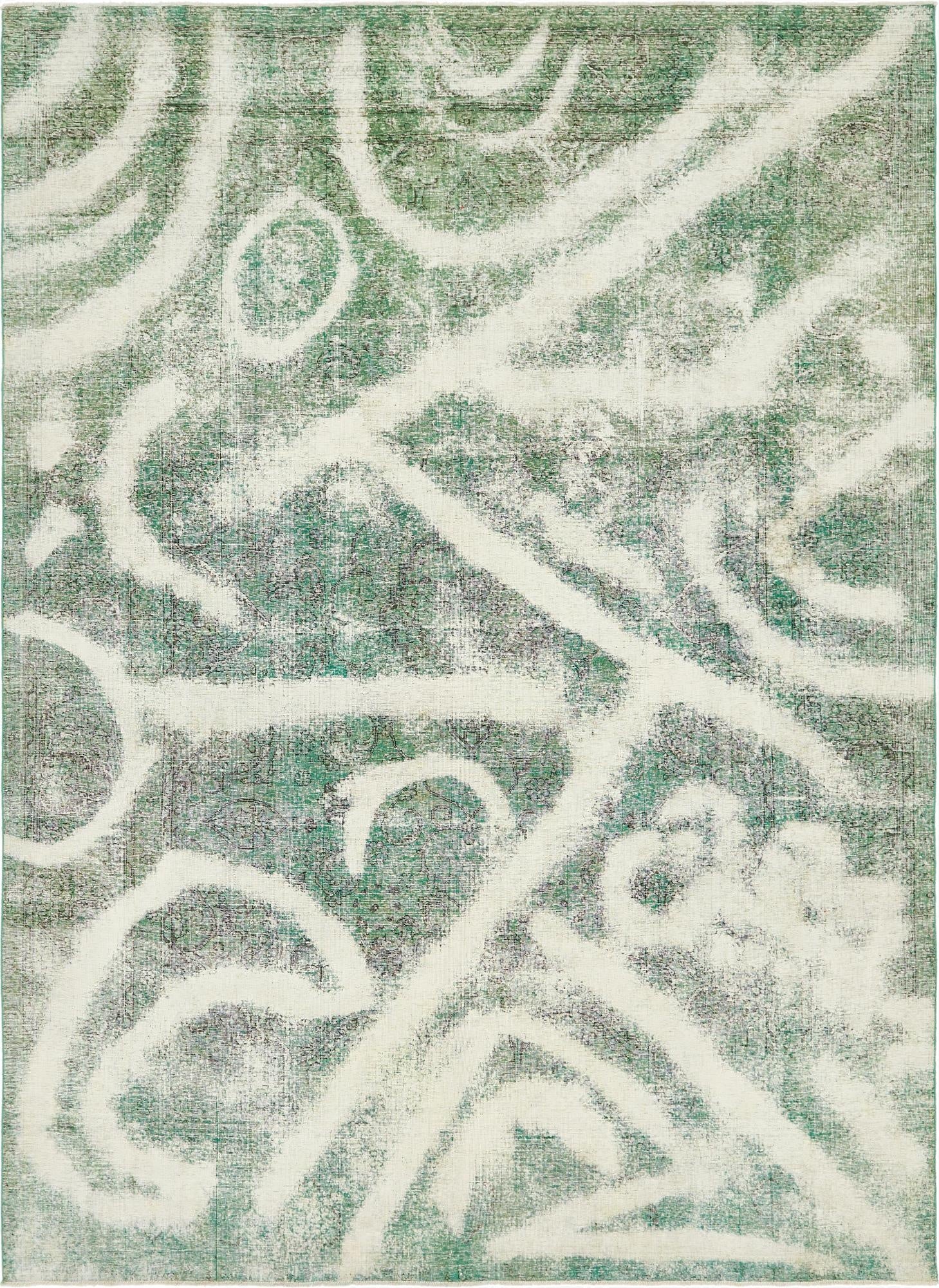  9' 6 x 13' 3  Hand Knotted Ultra Vintage Persian Wool Rug