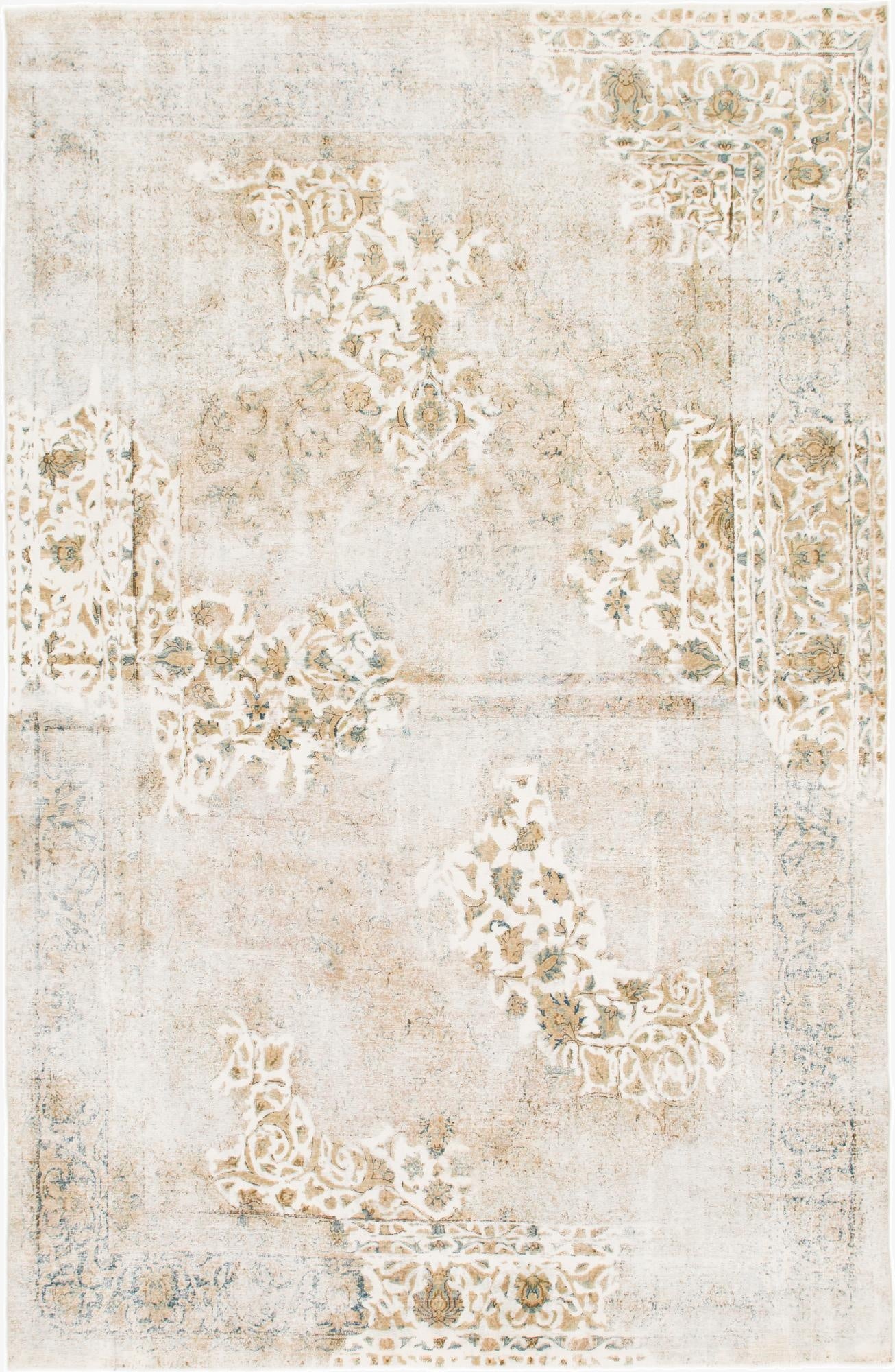  8' x 12' 3  Hand Knotted Ultra Vintage Persian Wool Rug