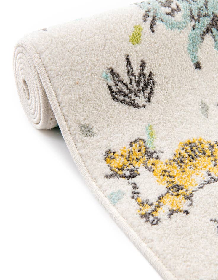 Detail image of  7' 10 x 10' Animals Whimsy Kids Rug