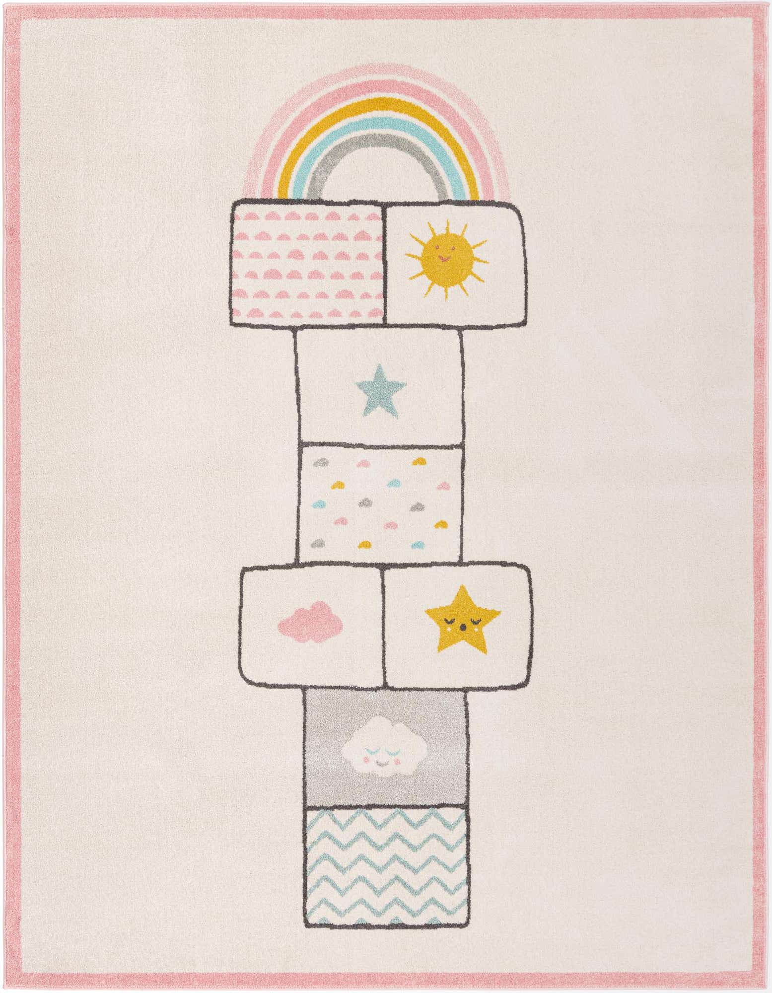 Primary image  7' 10 x 10' Hopscotch Whimsy Kids Rug