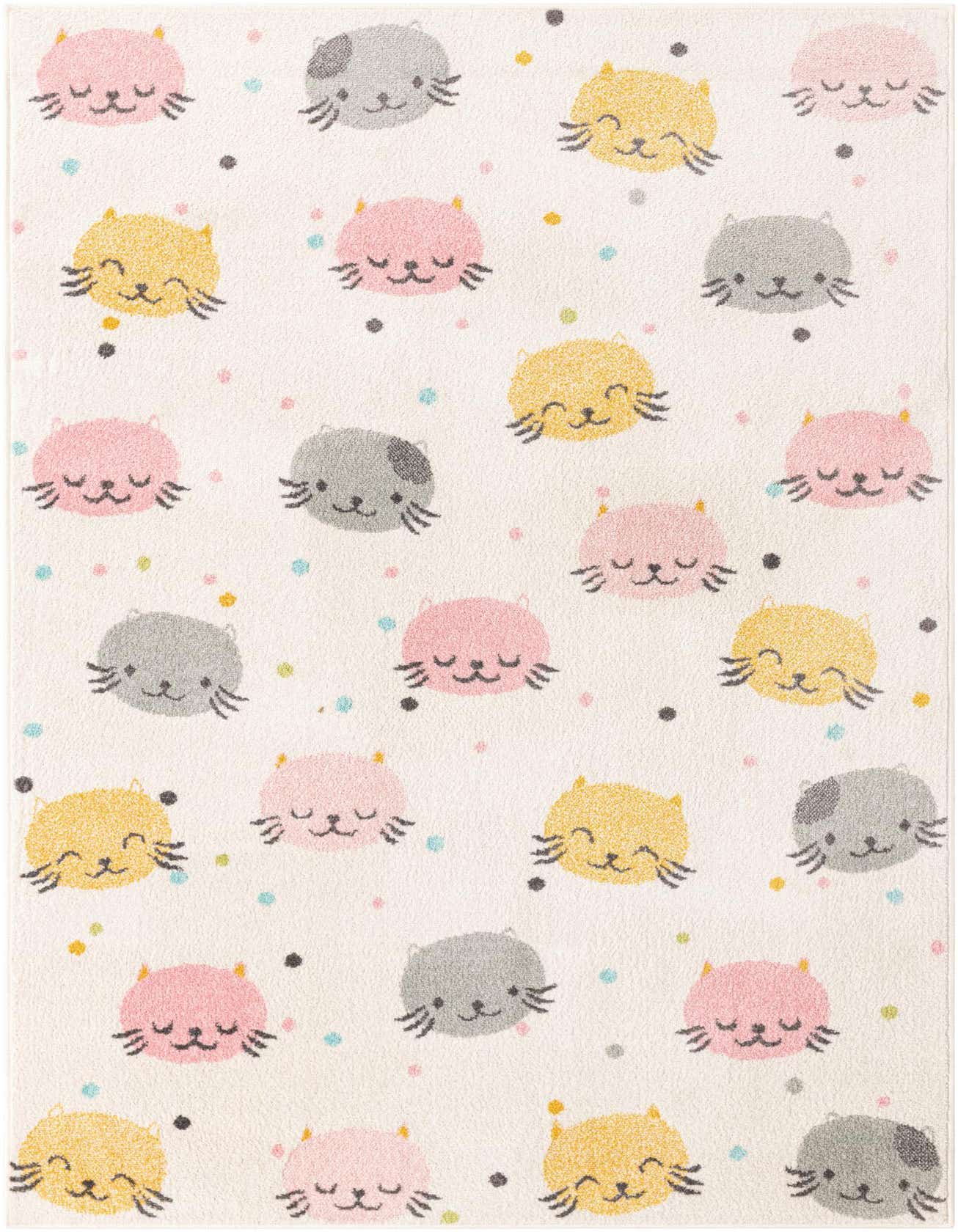 Primary image  5' 3 x 8' Cats Whimsy Kids Rug