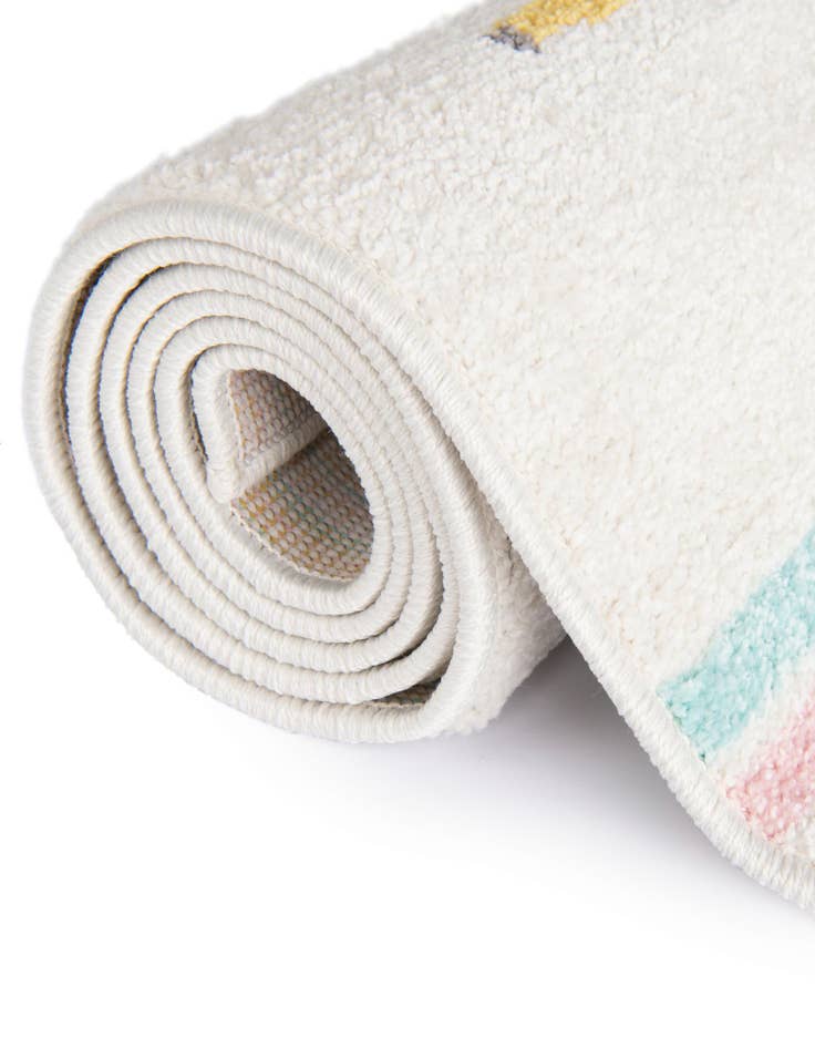 Detail image of  3' 11 x 5' 11 Animals Whimsy Kids Rug