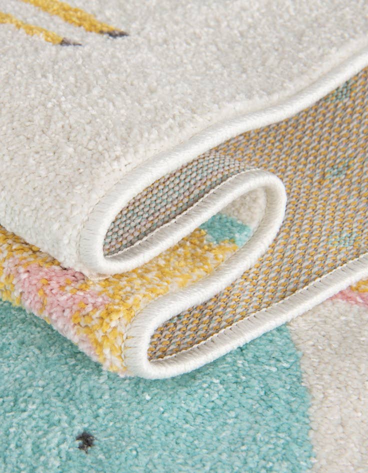 Detail image of  3' 11 x 5' 11 Animals Whimsy Kids Rug