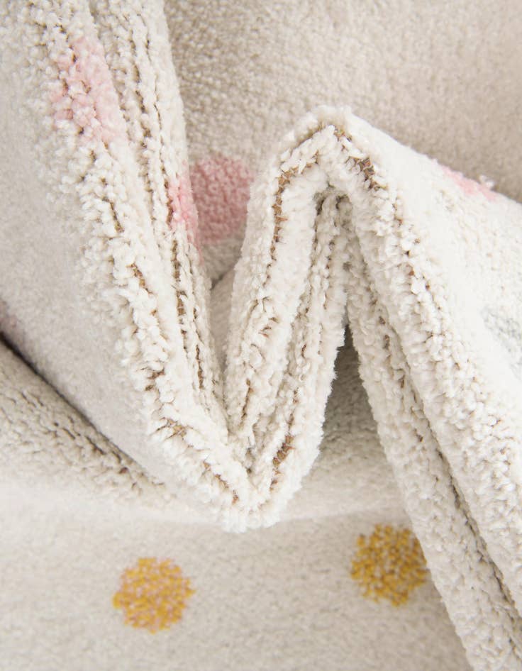 Detail image of  7' 10 x 10' Polka Dot Whimsy Kids Rug