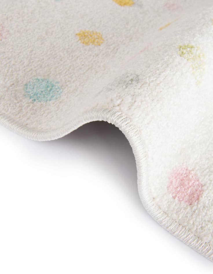 Detail image of  7' 10 x 10' Polka Dot Whimsy Kids Rug