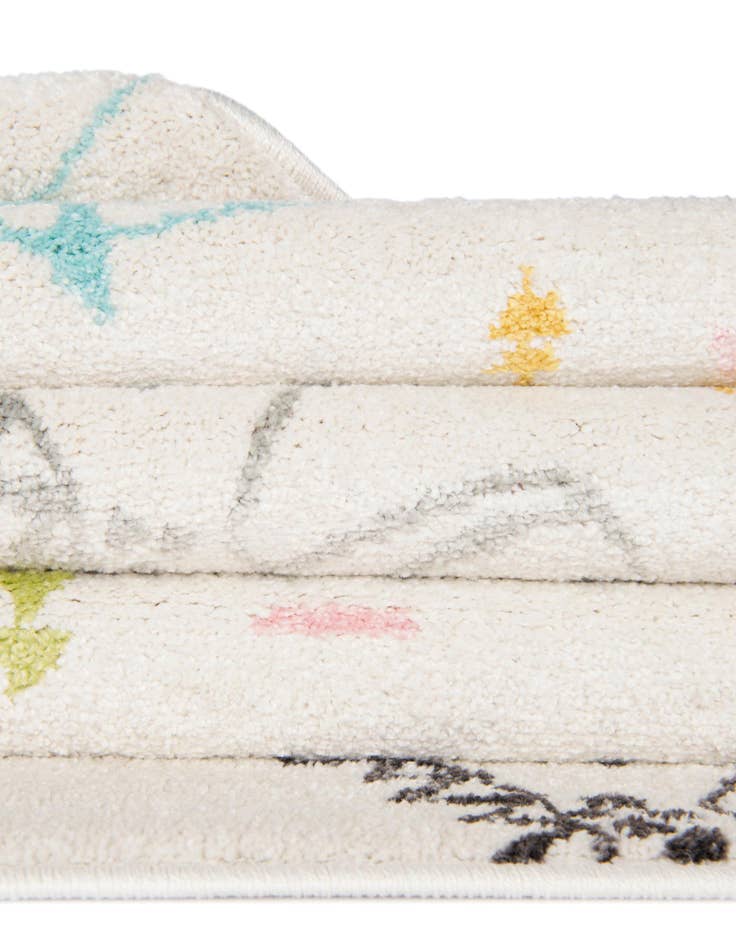 Detail image of  3' 11 x 5' 11 Dinosaur Whimsy Kids Rug