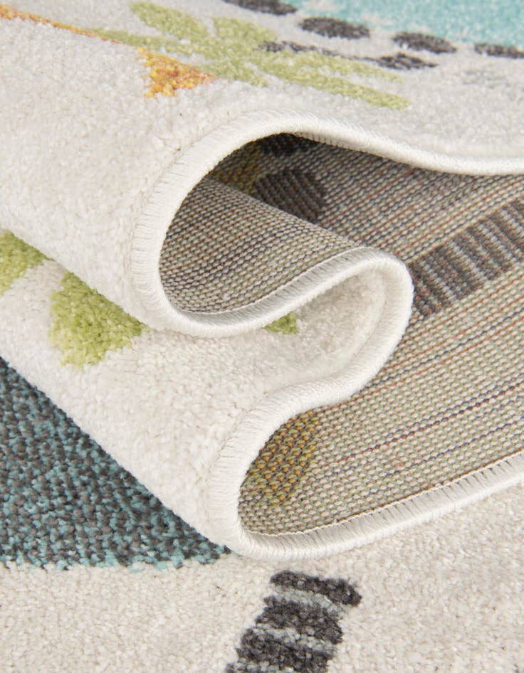 Detail image of  4' 1 x 6' 1 Dinosaur Whimsy Kids Rug