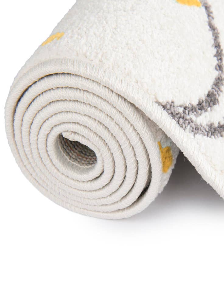 Detail image of  7' 10 x 10' Dinosaur Whimsy Kids Rug