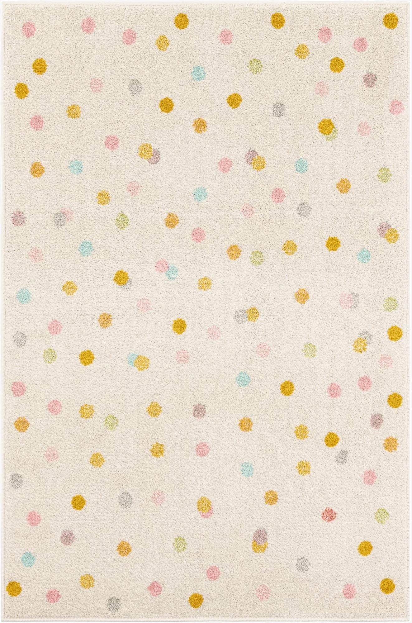 Primary image  3' 11 x 5' 11 Polka Dot Whimsy Kids Rug