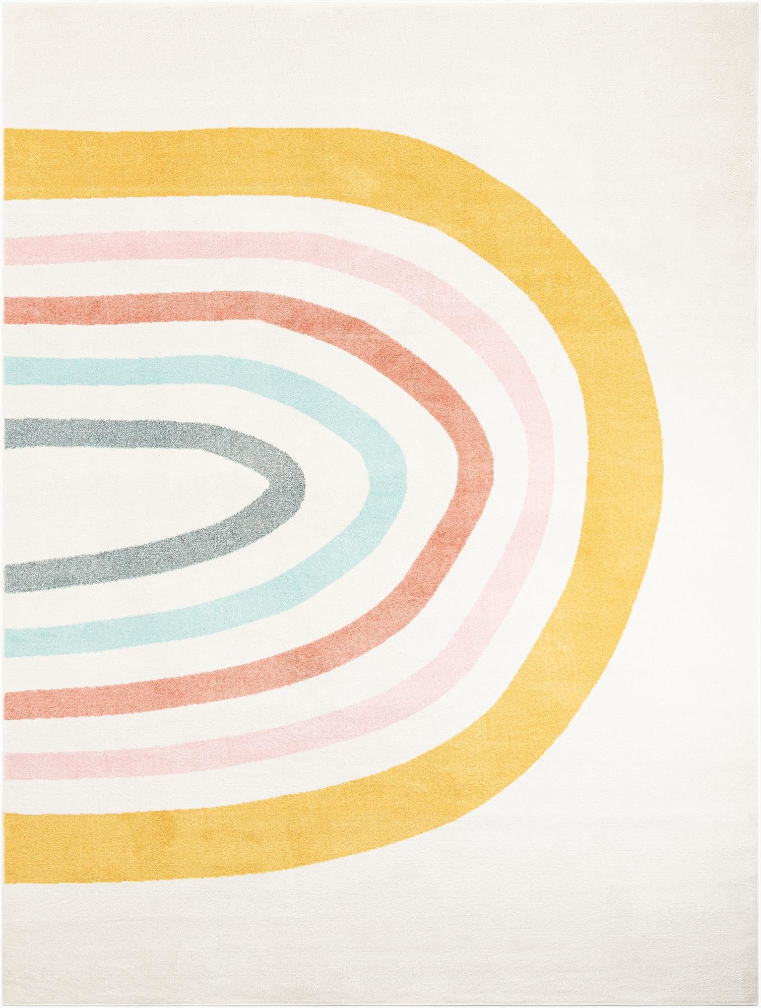  9' x 12' Rainbow Whimsy Kids Rug