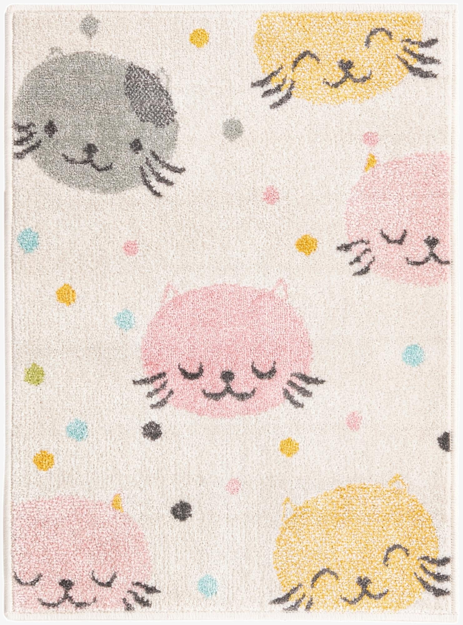  2' 2 x 3' Cats Whimsy Kids Rug
