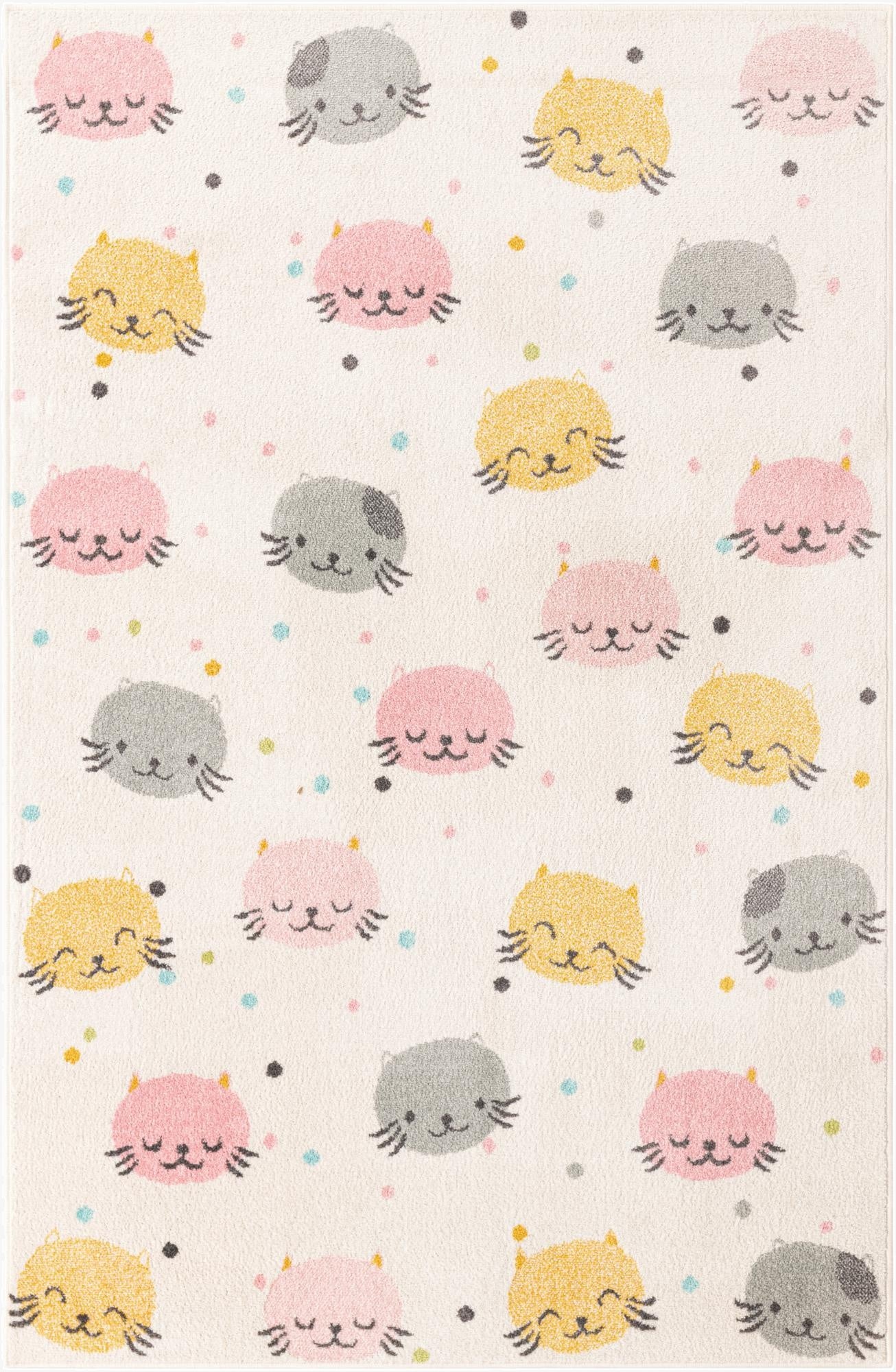 Primary image  5' 3 x 8' Cats Whimsy Kids Rug
