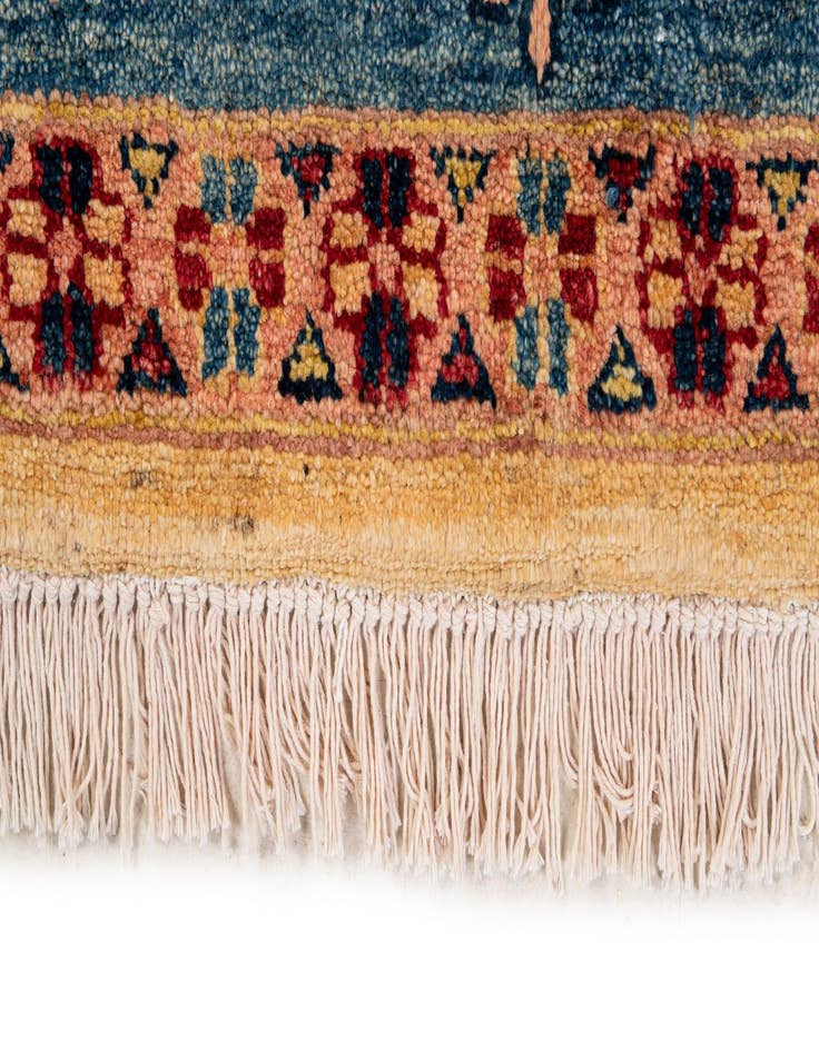 Detail image of  6' 8 x 9' 6  Hand Knotted Ziegler Wool Rug