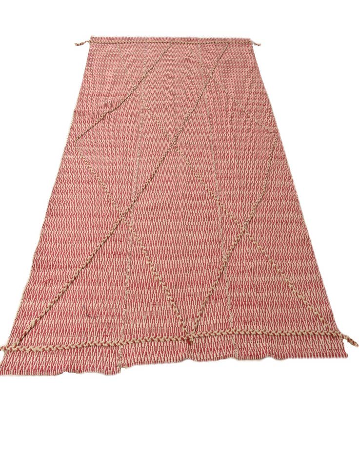 Detail image of  6' 1 x 8' 6  Hand Knotted Moroccan Wool Rug