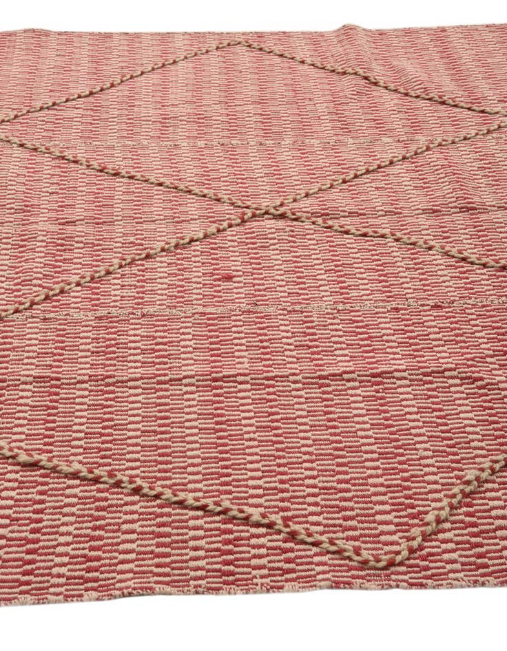 Detail image of  6' 1 x 8' 6  Hand Knotted Moroccan Wool Rug