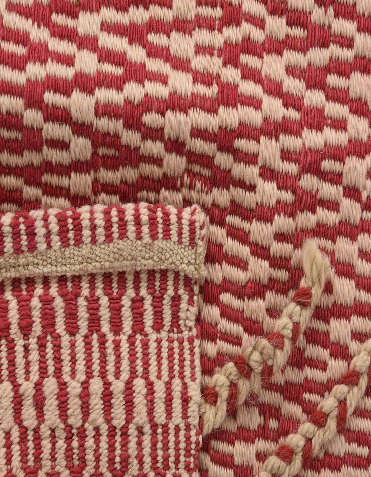 Detail image of  6' 1 x 8' 6  Hand Knotted Moroccan Wool Rug