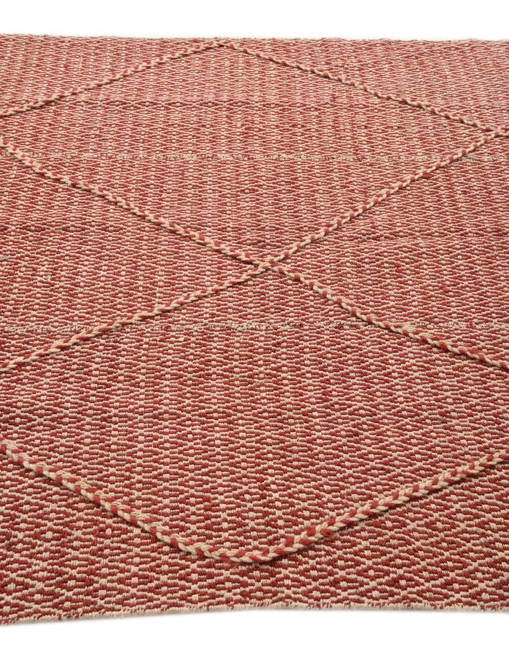Detail image of  5' 6 x 7' 3  Hand Knotted Moroccan Wool Rug