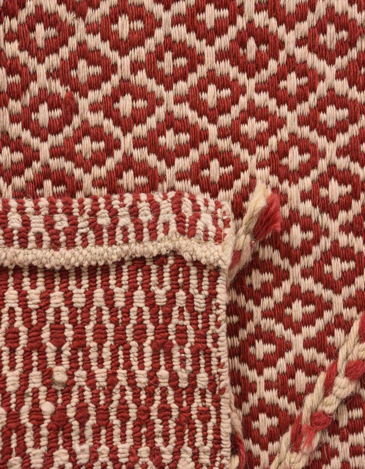 Detail image of  5' 6 x 7' 3  Hand Knotted Moroccan Wool Rug