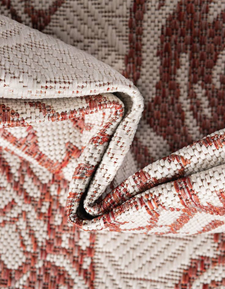 Detail image of  5' 3 x 8'  Washable Coastal Indoor / Outdoor Rug