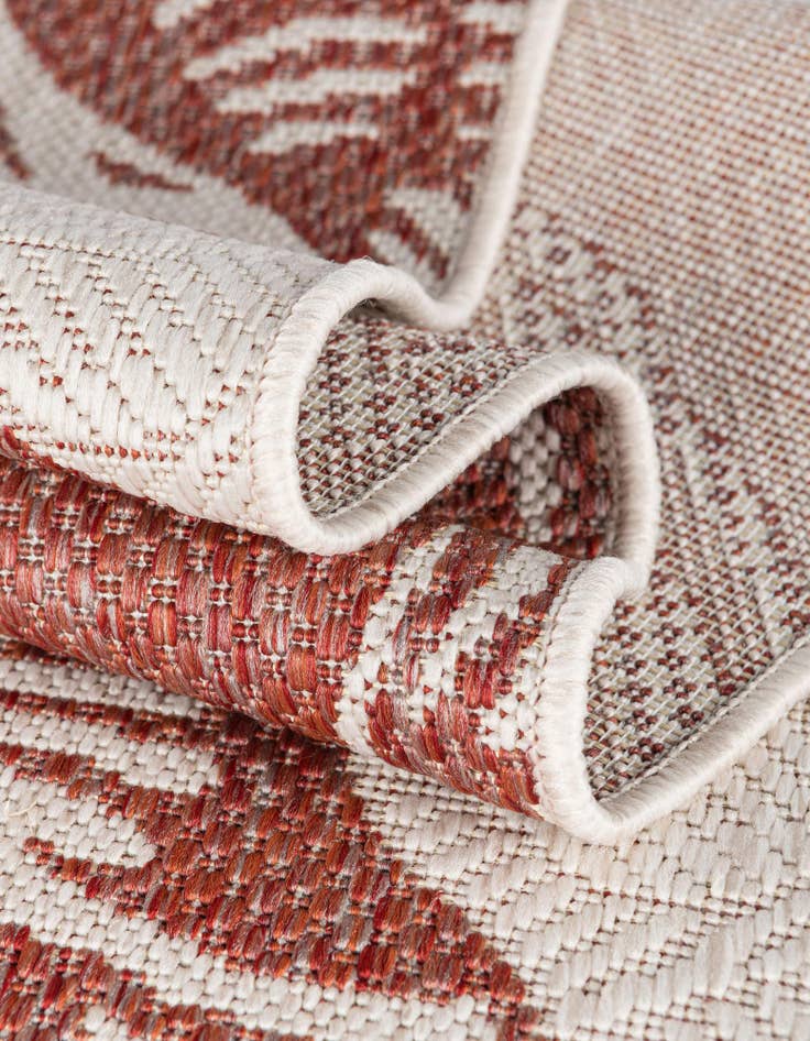 Detail image of  5' 3 x 8'  Washable Coastal Indoor / Outdoor Rug