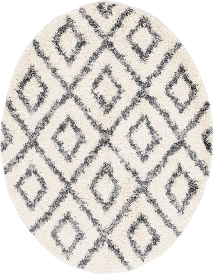 Detail image of  5' x 5' Athena Shag Round Rug