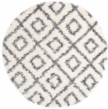  5' 3 x 5' 3 Athena Shag Round Rug