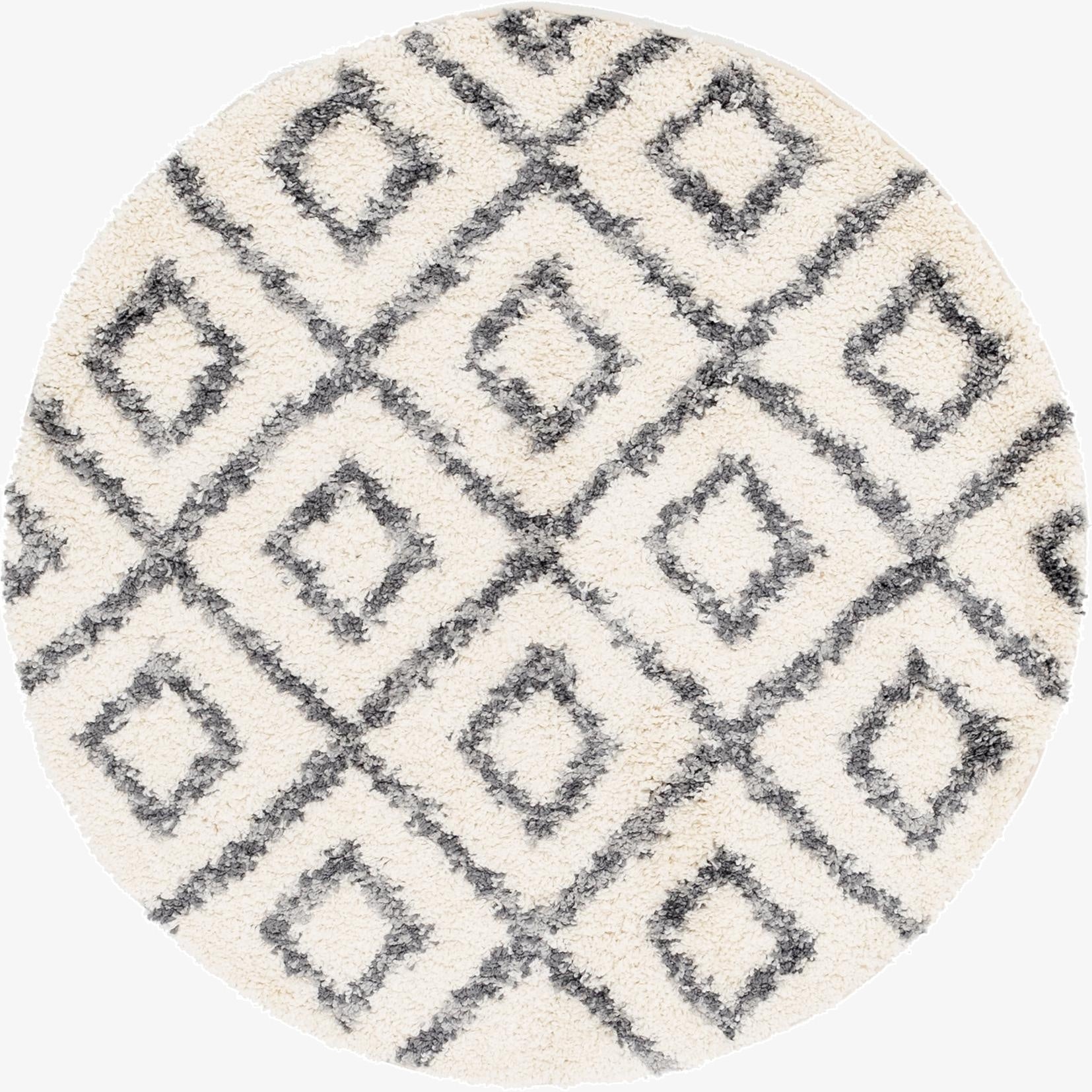  5' x 5' Athena Shag Round Rug