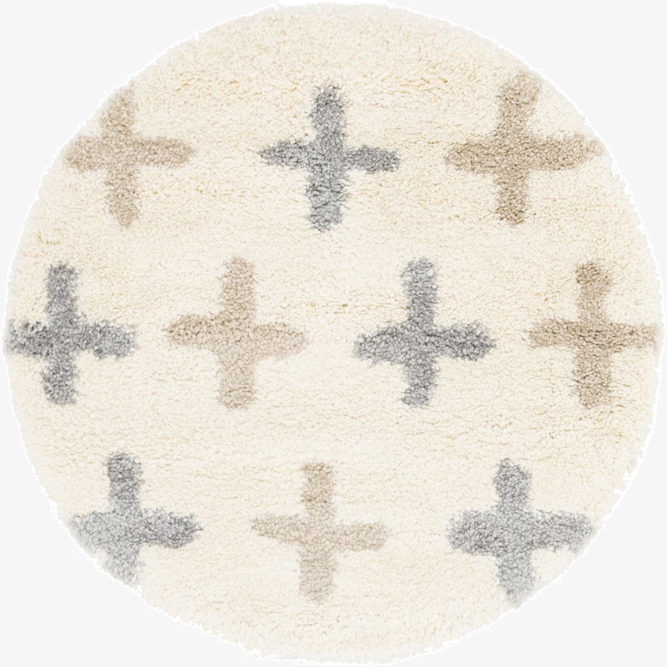  3' 3 x 3' 3 Athena Shag Round Rug