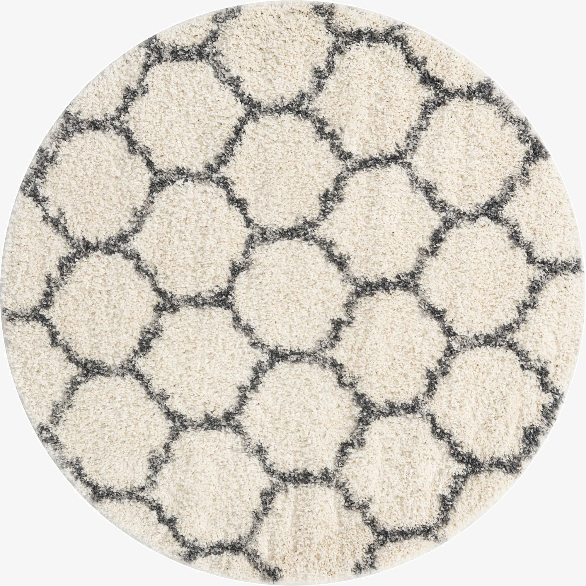  5' x 5' Athena Shag Round Rug