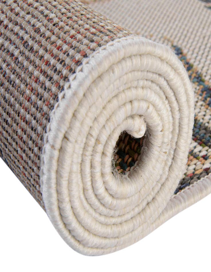 Detail image of  7' 10 x 7' 10  Washable Baja Indoor / Outdoor Round Rug