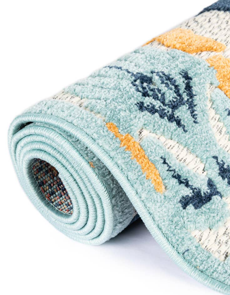 Detail image of  3' 3 x 3' 3  Washable Belize Indoor / Outdoor Round Rug