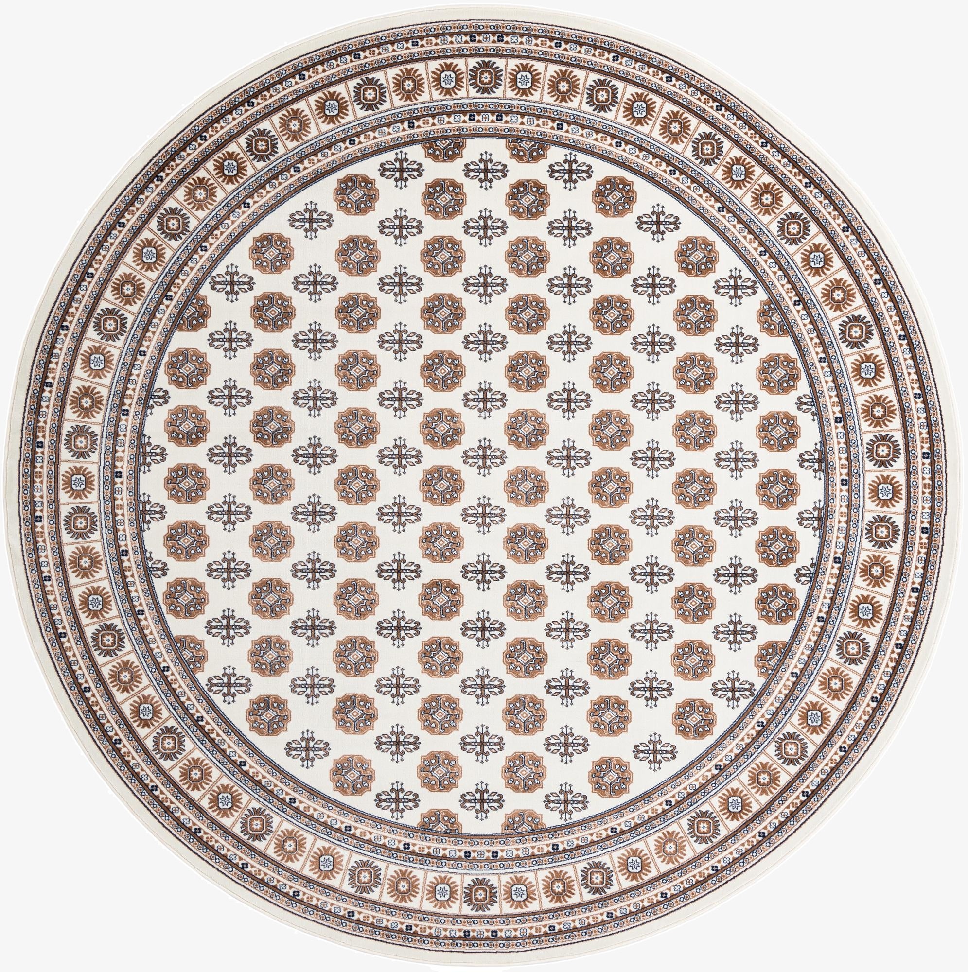  10' x 10' Bokhara Round Rug