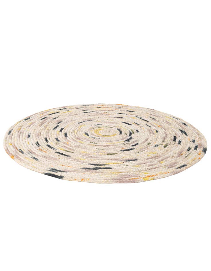 Detail image of  3' x 3'  Hand Braided Jute Round Rug