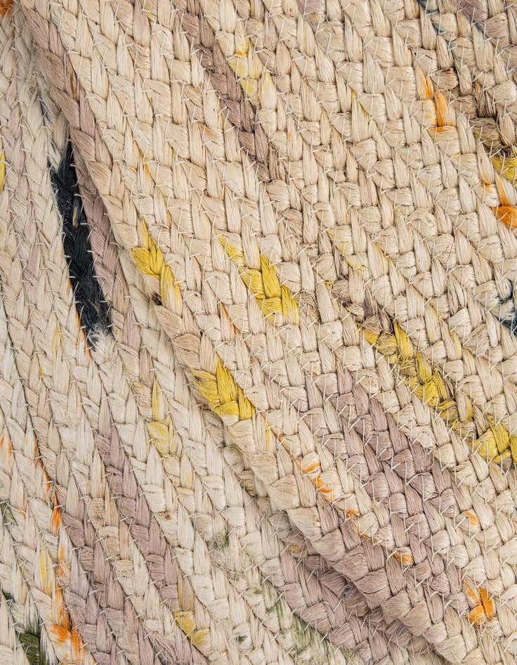 Detail image of  3' x 3'  Hand Braided Jute Round Rug