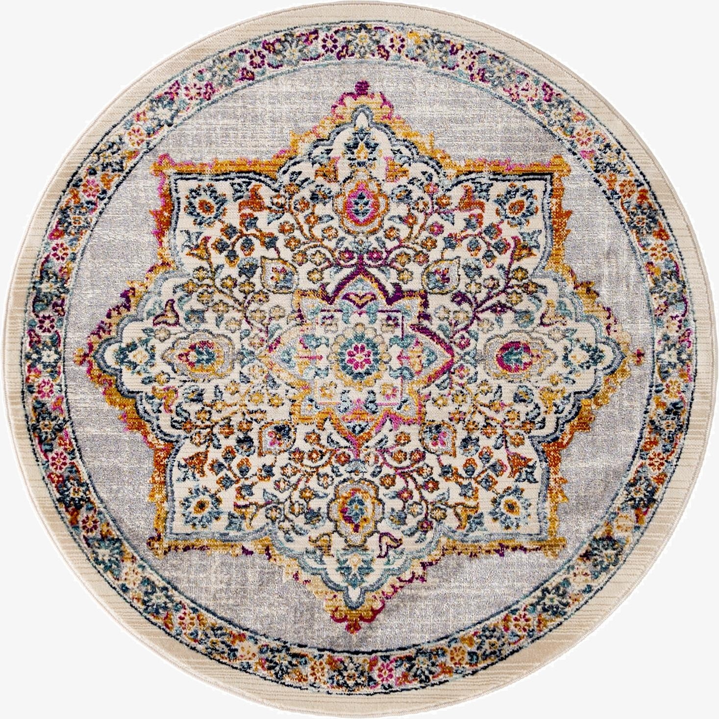  3' 7 x 3' 7 Budapest Round Rug