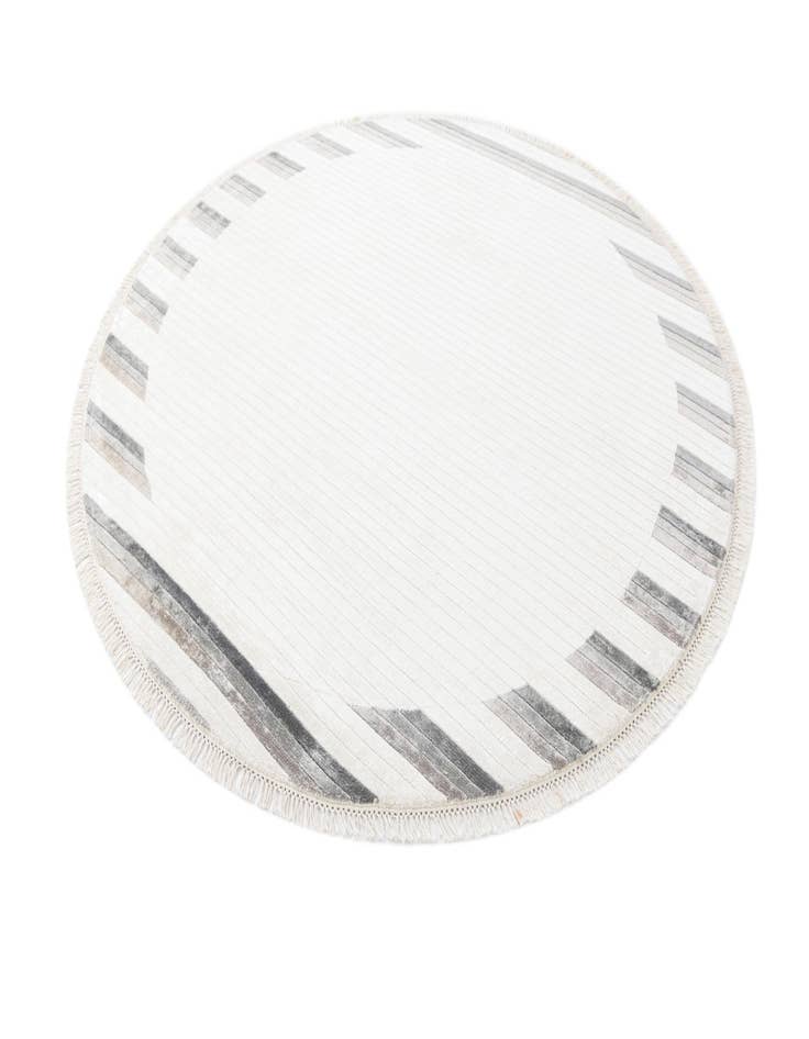 Detail image of  6' 5 x 6' 5  Hand Knotted Darya Wool Round Rug