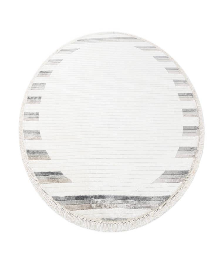 Detail image of  6' 5 x 6' 5  Hand Knotted Darya Wool Round Rug