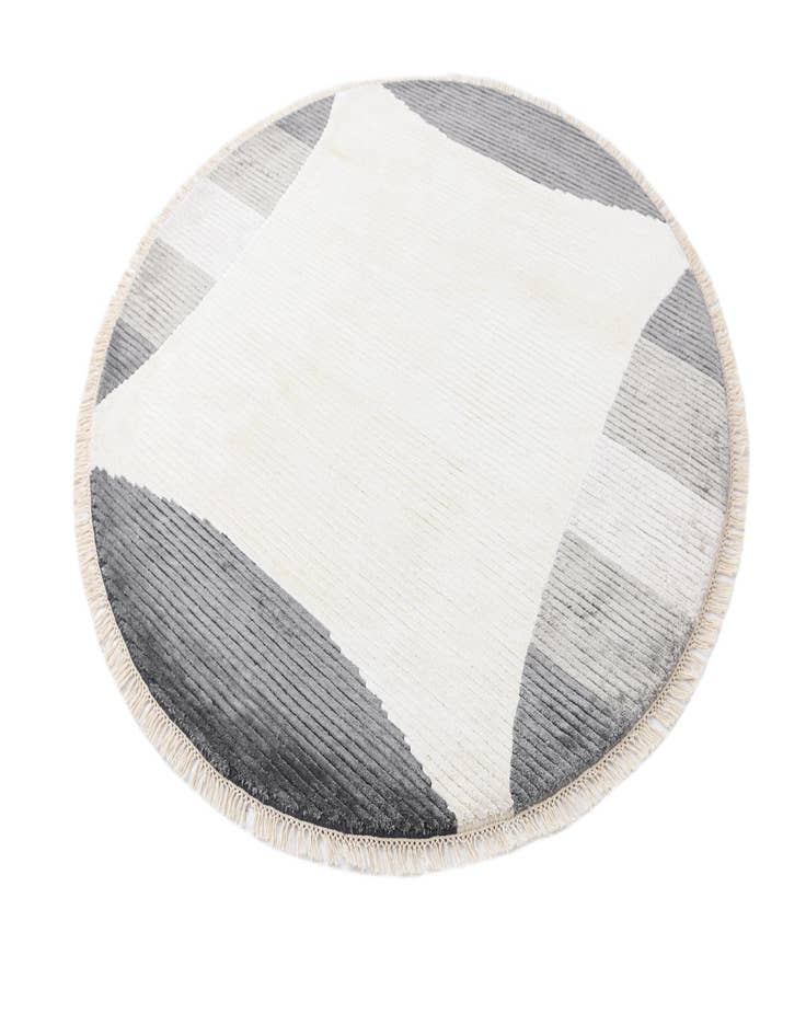 Detail image of  5' 5 x 5' 5  Hand Knotted Darya Wool Round Rug