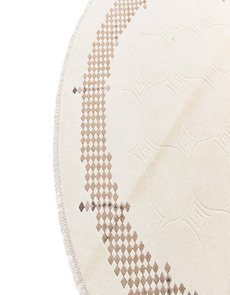 Detail image of  6' 4 x 6' 4  Hand Knotted Darya Wool Round Rug