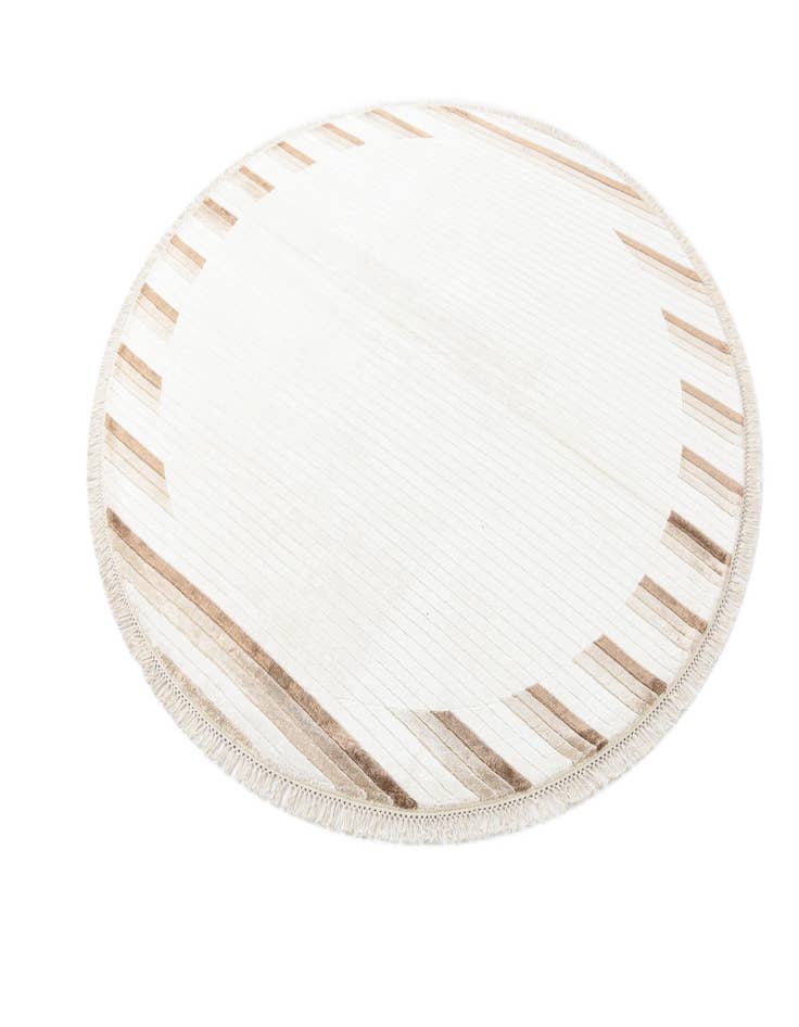 Detail image of  6' 7 x 6' 7  Hand Knotted Darya Wool Round Rug