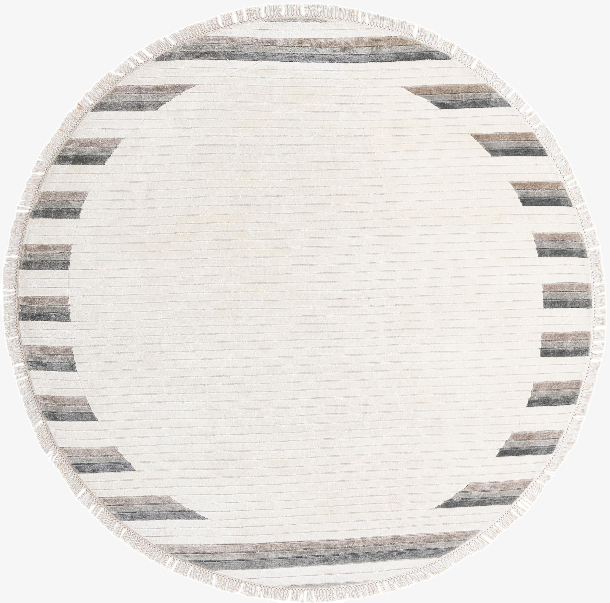  6' 5 x 6' 5  Hand Knotted Darya Wool Round Rug