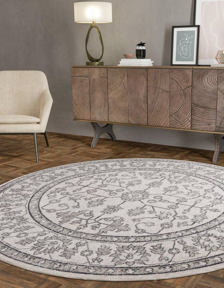 Detail image of  3' 3 x 3' 3 Eco Traditional Round Rug