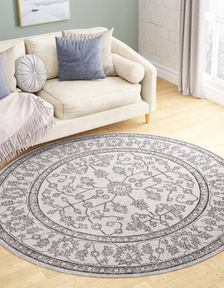 Detail image of  3' 3 x 3' 3 Eco Traditional Round Rug