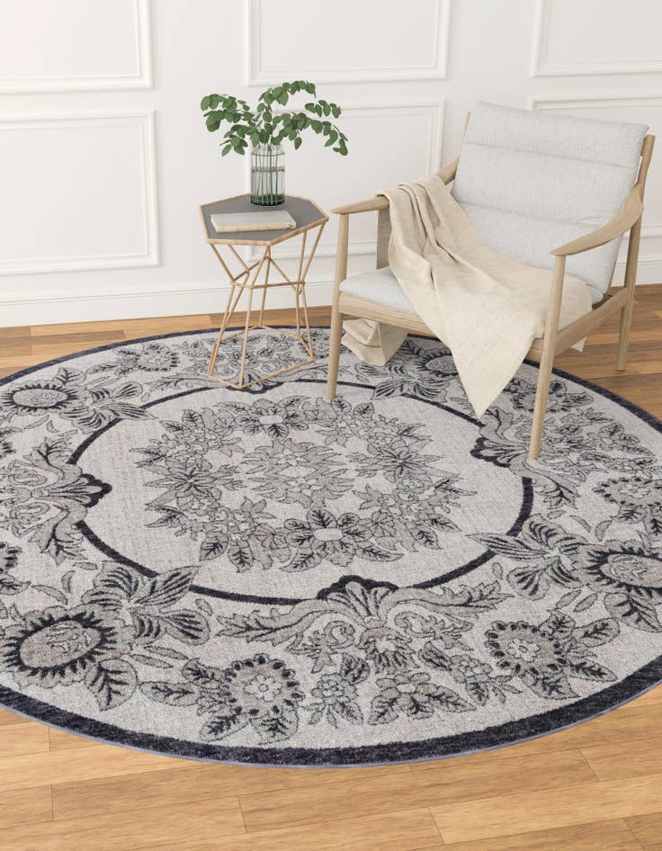 Detail image of  7' x 7' Eco Traditional Round Rug
