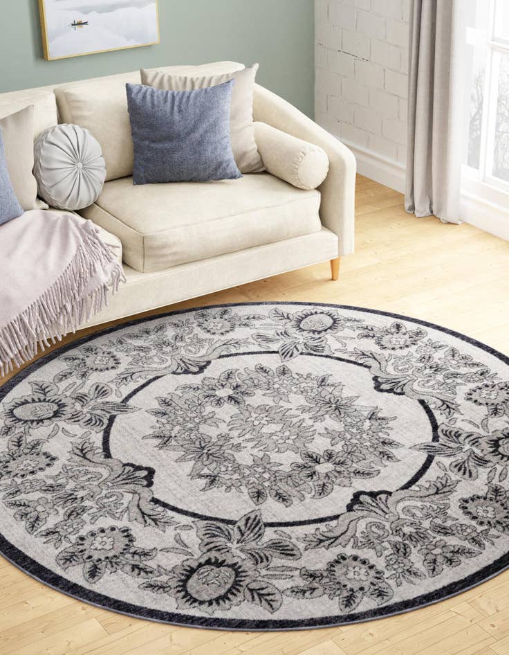 Detail image of  7' x 7' Eco Traditional Round Rug