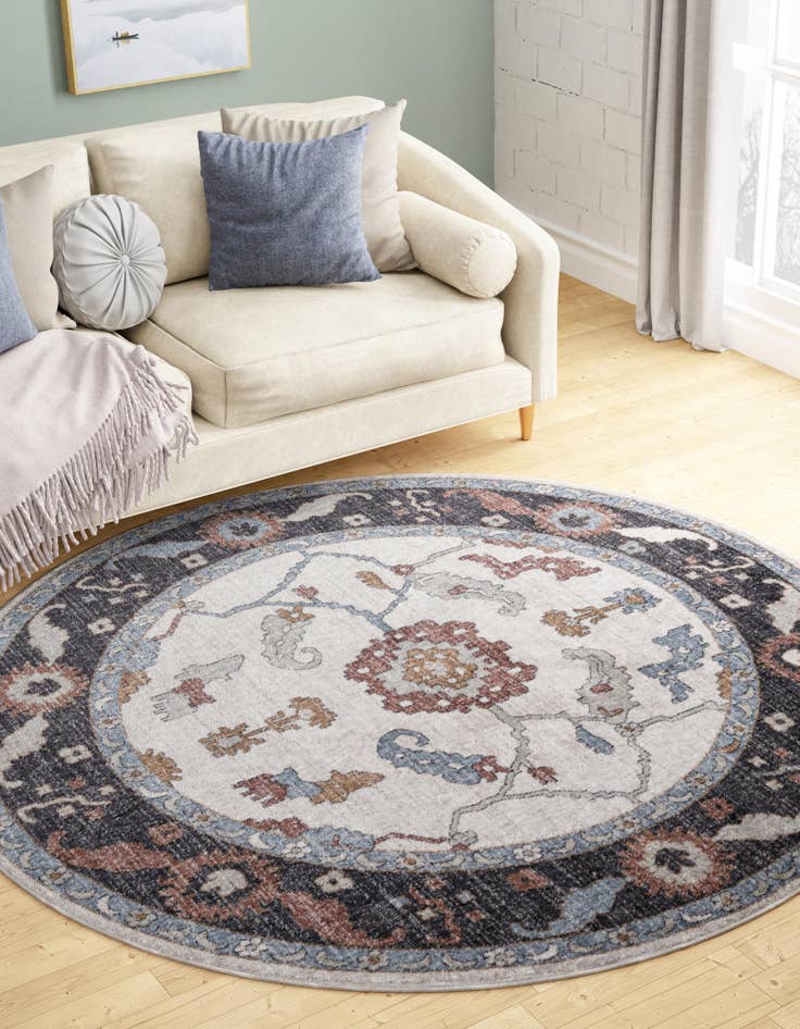 Detail image of  3' 3 x 3' 3 Eco Traditional Round Rug