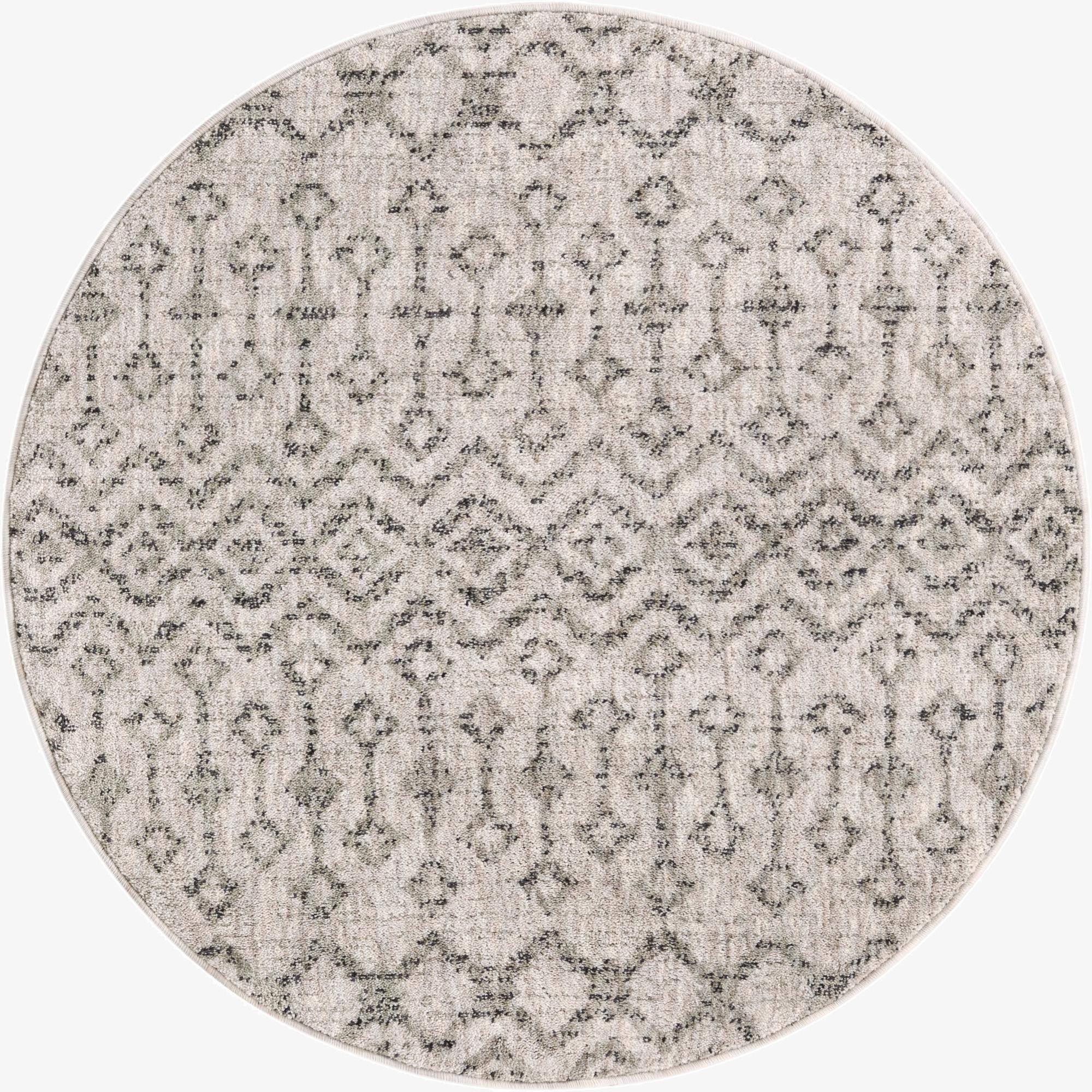  3' 3 x 3' 3 Eco Trellis Round Rug